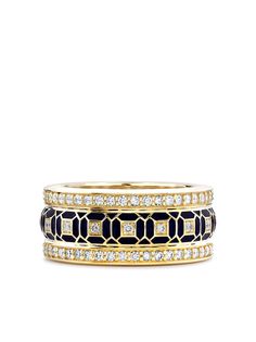 Pragnell кольцо Revival из желтого золота с бриллиантами