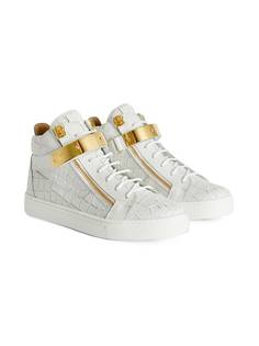 Giuseppe Junior кеды Kriss 1/2 с тиснением под змеиную кожу