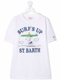 Mc2 Saint Barth Kids футболка с логотипом Snoopy Surfs Up
