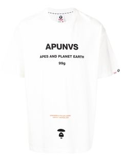 AAPE BY *A BATHING APE® футболка с надписью