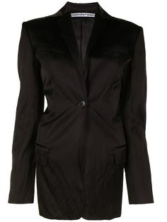 Alexander Wang атласный блейзер строгого кроя