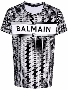 Balmain футболка с монограммой