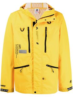 AAPE BY *A BATHING APE® куртка на молнии с капюшоном