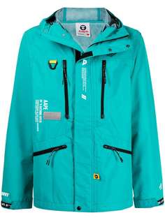 AAPE BY *A BATHING APE® куртка на молнии с капюшоном