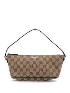 Gucci Pre-Owned сумка Boat Baguette с узором GG Supreme