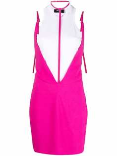 Dsquared2 многослойное платье с портупеей