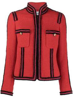 Chanel Pre-Owned однобортный твидовый жакет 2009-го года