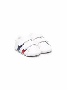 Moncler Enfant кроссовки на липучках с логотипом