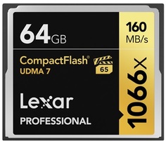 Карта памяти Lexar CF Professional 1066x 64Gb