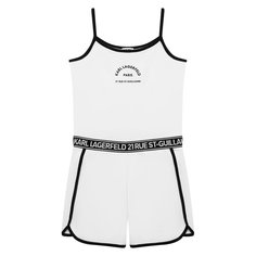 Хлопковый комбинезон Karl Lagerfeld Kids