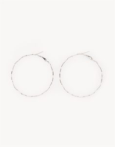 Серебристые серьги-кольца Gloria Jeans