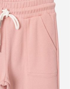 Розовые спортивные брюки с принтом Disney для девочки Gloria Jeans