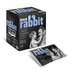 Трусики-подгузники, Black Rabbit, 12-22 кг, XL, 32 шт