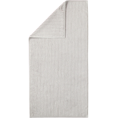 Полотенце CAWO Stripes белое с серым 50х100 см