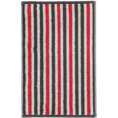 Полотенце CAWO Stripes белое с красным и коричневым 30х50 см