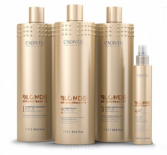 Cadiveu Professional, Набор Профессиональный уход Blonde Reconstructor Prosfessional Kit (4 продукта), 1000/1000/1000/200 мл