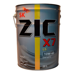 Моторное масло ZIC X7 LS 10W-40 20л. синтетическое [192620]
