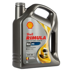 Моторное масло SHELL Rimula R6 ME 5W-30 4л. синтетическое [550052171]