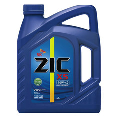 Моторное масло ZIC X5 Diesel 10W-40 4л. полусинтетическое [162660]