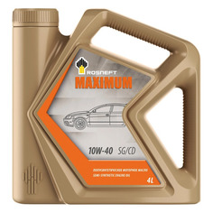 Моторное масло ROSNEFT Maximum 10W-40 4л. полусинтетическое [40814342] Роснефть