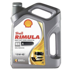 Моторное масло SHELL Rimula R4 X 15W-40 4л. минеральное [550046382]