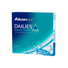 Контактные линзы ALCON Dailies Aqua Comfort Plus, 8.7мм, -1,75, 90шт