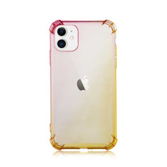Чехол (клип-кейс) Brosco, для Apple iPhone 11, розово-золотой [ip11-hard-tpu-pink-gold] Noname