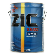 Моторное масло ZIC X5000 10W-40 20л. полусинтетическое [192658]