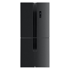 Холодильник MAUNFELD MFF181NFSB трехкамерный черный