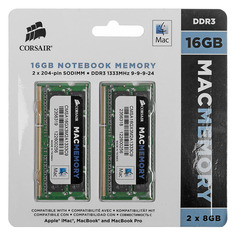 Модуль памяти Corsair CMSA16GX3M2A1333C9 DDR3 - 2x 8ГБ 1333, SO-DIMM, Ret