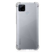 Чехол (клип-кейс) Brosco, для Realme C15, прозрачный [rm-c15-hard-tpu-transparent] Noname