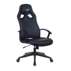 Кресло игровое A4TECH X7 GG-1000B, на колесиках, искусственная кожа, черный