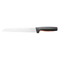 Нож кухонный Fiskars Functional Form 1057538, для хлеба, 213мм, заточка серрейтор, стальной, черный/оранжевый