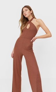 Stradivarius Комбинезон С Узлом На Воротнике Multicolor S