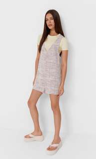 Stradivarius Комбинезон В Клетку Приглушенно-Розовый L