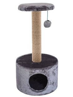 Когтеточка Дарэлл Домик-когтеточка 37х37х73cm Gray 8110 / 99955