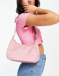 Розовая сумка на плечо в стиле 90-х Stradivarius-Розовый цвет
