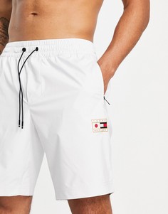 Спортивные шорты с принтом японского флага Tommy Hilfiger-Белый