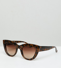 Черепаховые солнцезащитные очки "кошачий глаз" Monki-Коричневый