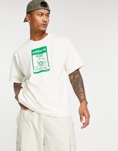 Белая футболка в стиле унисекс с принтом лягушонка Кермита adidas Originals x Disney-Белый
