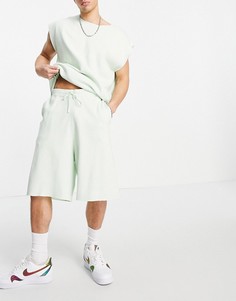 Трикотажные баскетбольные шорты мятного цвета от комплекта ASOS DESIGN Milano-Зеленый цвет