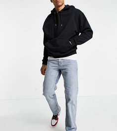 Голубые прямые джинсы в стиле 90-х COLLUSION x005-Голубой