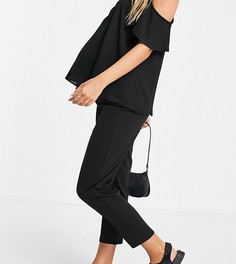 Черные брюки-галифе с защипами ASOS DESIGN Maternity-Черный цвет