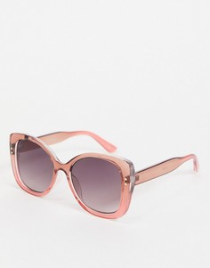 Женские квадратные солнцезащитные очки в розовой оправе Jeepers Peepers-Розовый цвет