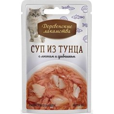 Суп для кошек Деревенские Лакомства тунец и лосось 35 гр