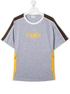 Fendi Kids футболка с логотипом