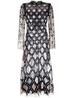 Needle & Thread вечернее платье с пайетками