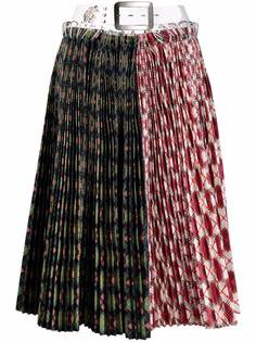 Chopova Lowena плиссированная юбка с узором аргайл