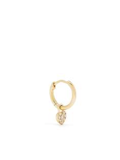 Djula серьга-кольцо из желтого золота с бриллиантами