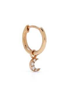 Djula серьга-кольцо из розового золота с бриллиантами